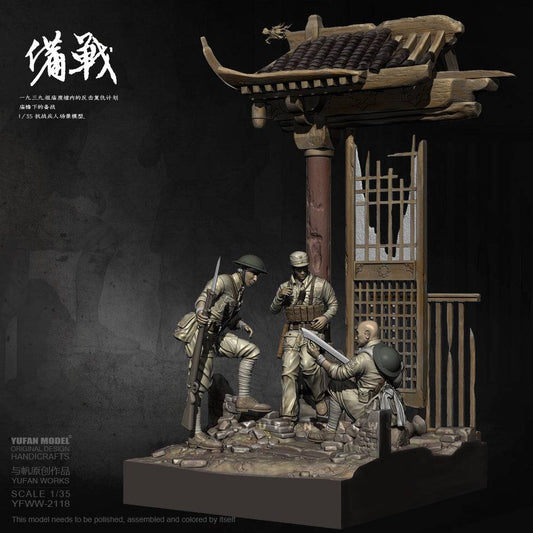 1/35 Resin Model Kit Asian Soldiers Unpainted - Model-Fan-Store