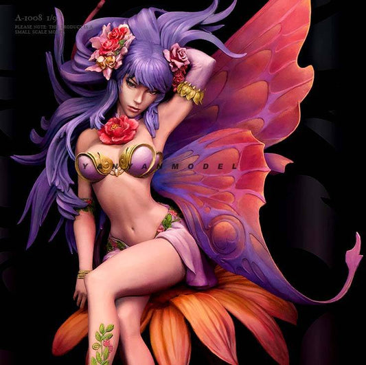 1/9 Resin Model Kit Beautiful Girl Fairy Moth Fantasy A-1008 Unpainted - Model-Fan-Store