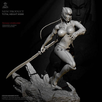 1/24 80mm Resin Superhero Model Kit Overlord TD-2681 Beautiful Girl Unpainted - Model-Fan-Store