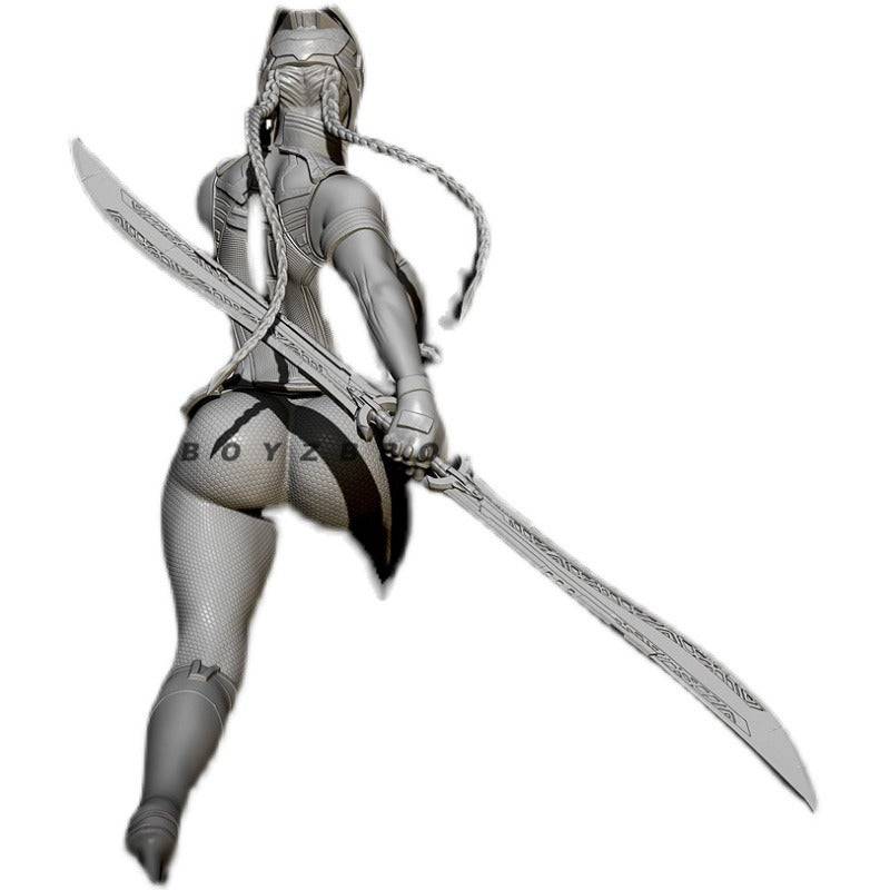 1/24 80mm Resin Superhero Model Kit Overlord TD-2681 Beautiful Girl Unpainted - Model-Fan-Store