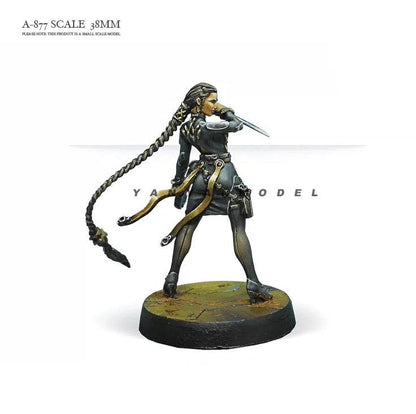 38mm Resin Cyberpunk Model Kit Beautiful Girl Fantasy A-877 Unpainted - Model-Fan-Store