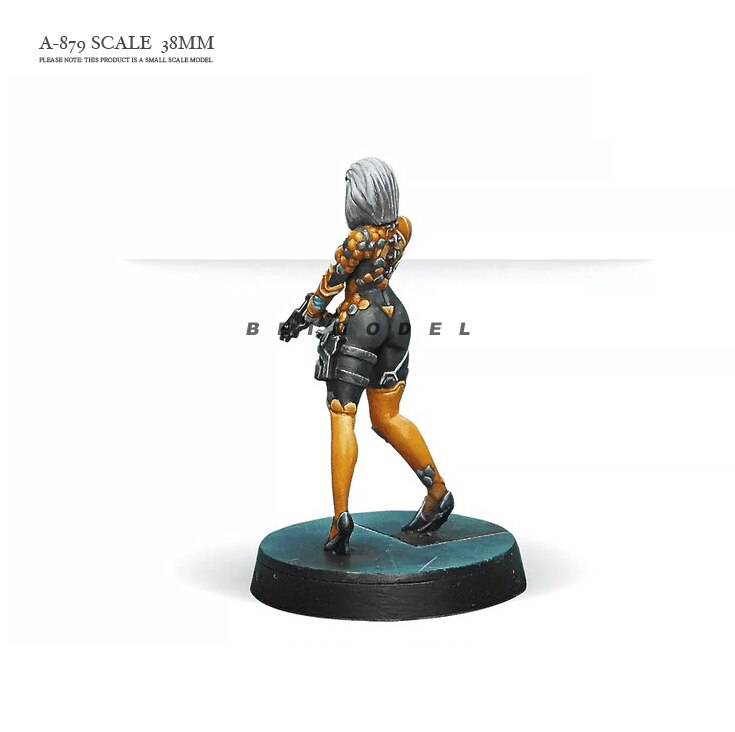 38mm Resin Cyberpunk Model Kit Beautiful Girl Fantasy A-879 Unpainted - Model-Fan-Store