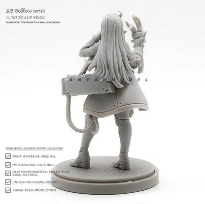 38mm Resin Cyberpunk Model Kit Future Beautiful Girl Fantasy A-762 Unpainted - Model-Fan-Store