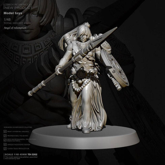 38mm Resin Model Kit Beautiful Girl Warrior 40000 Fantasy TD-3262 Unpainted - Model-Fan-Store