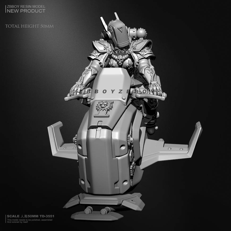 50mm Resin Cyberpunk Model Kit Motoheaven Warrior 40000 Fantasy TD-3551 Unpainted - Model-Fan-Store