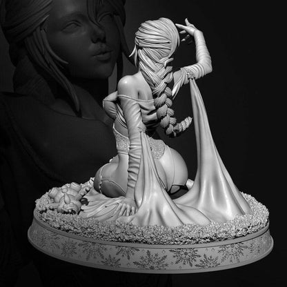 1/24 Resin Model Kit Frozen Beautiful Girl Elsa Fairy Tales TD-3313 Unpainted - Model-Fan-Store