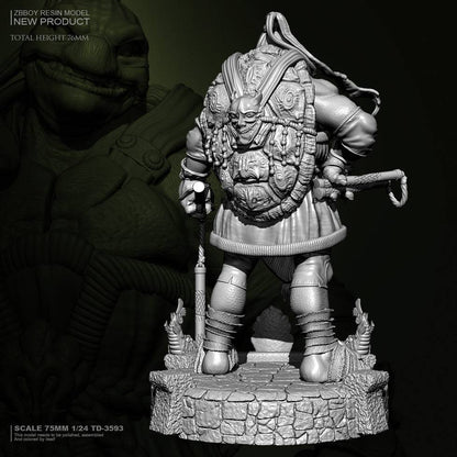 75mm Resin Model Kit Turtle Warrior Fighter Fantasy TD-3593 Unpainted - Model-Fan-Store