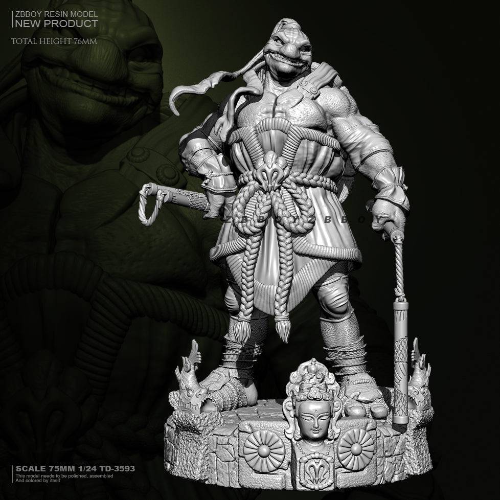 75mm Resin Model Kit Turtle Warrior Fighter Fantasy TD-3593 Unpainted - Model-Fan-Store