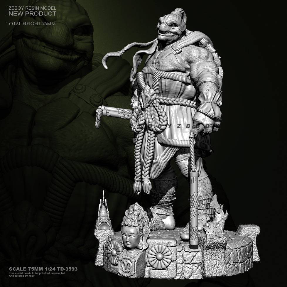 75mm Resin Model Kit Turtle Warrior Fighter Fantasy TD-3593 Unpainted - Model-Fan-Store