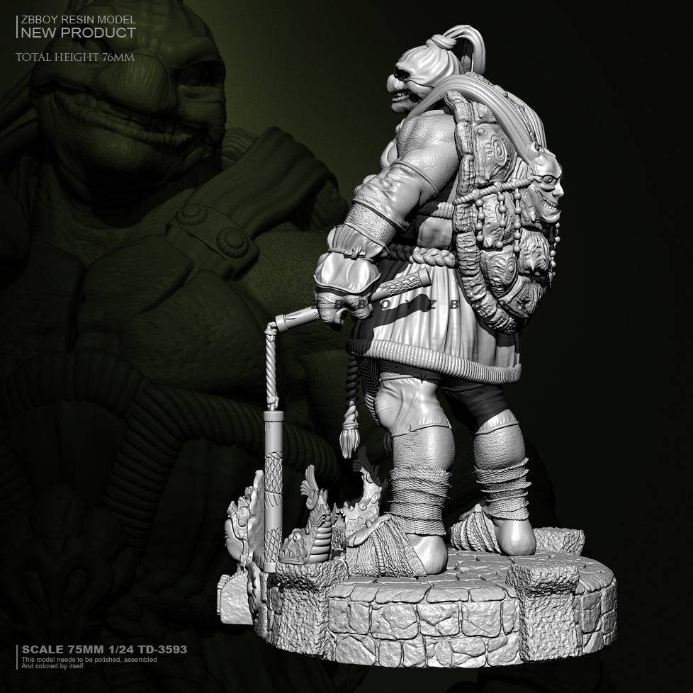 75mm Resin Model Kit Turtle Warrior Fighter Fantasy TD-3593 Unpainted - Model-Fan-Store