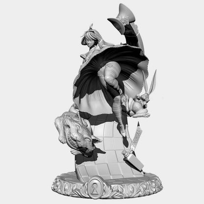 78mm Resin Model Kit Beautiful Girl Alice Fantasy TD-3423 Unpainted - Model-Fan-Store