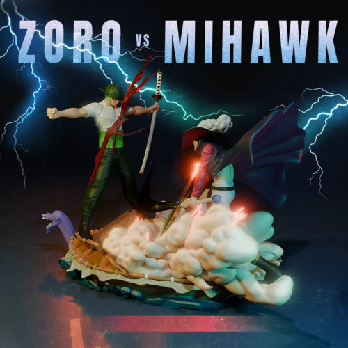 Digital STL Zoro & Mihwak Sculpture & Bust