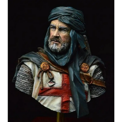 1/10 BUST Resin Casting Medieval Knight Model Kit Templar Crusader Unpainted - Model-Fan-Store