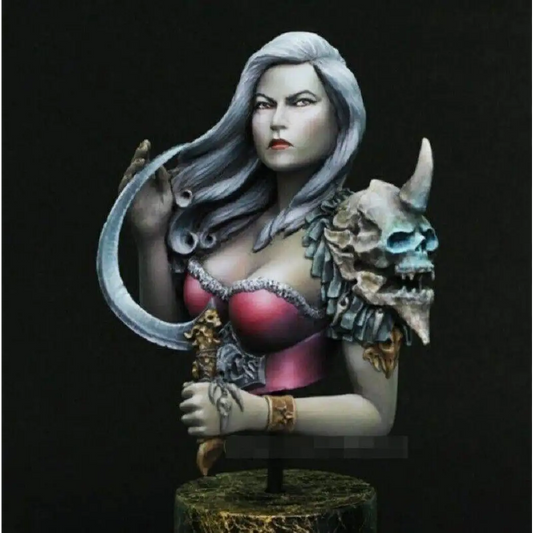 1/10 BUST Resin Model Kit Beautiful Girl Barbarian Sorceress Witch Unpainted - Model-Fan-Store