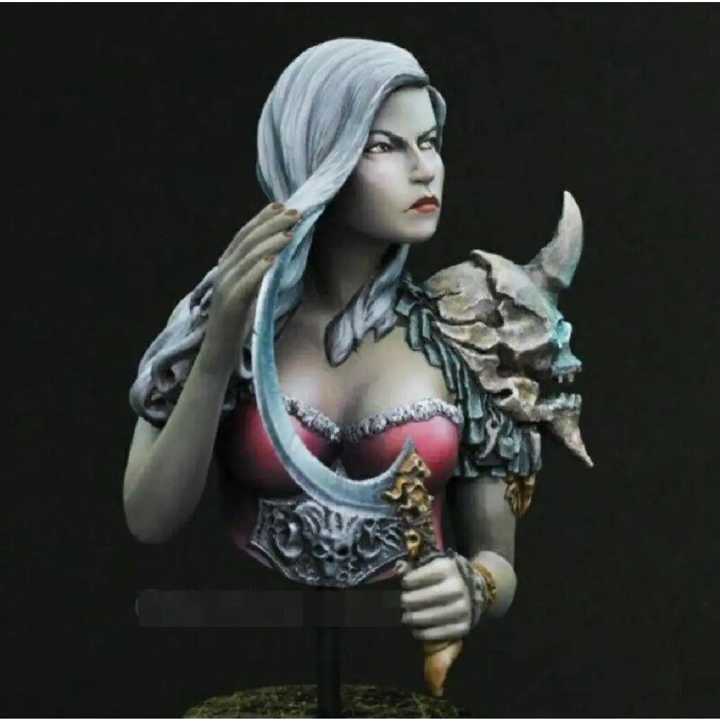 1/10 BUST Resin Model Kit Beautiful Girl Barbarian Sorceress Witch Unpainted - Model-Fan-Store