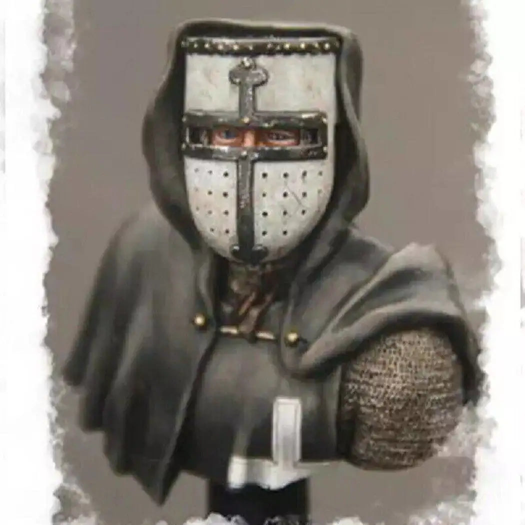 1/10 BUST Resin Model Kit Medieval Knight Crusader Warrior Unpainted - Model-Fan-Store