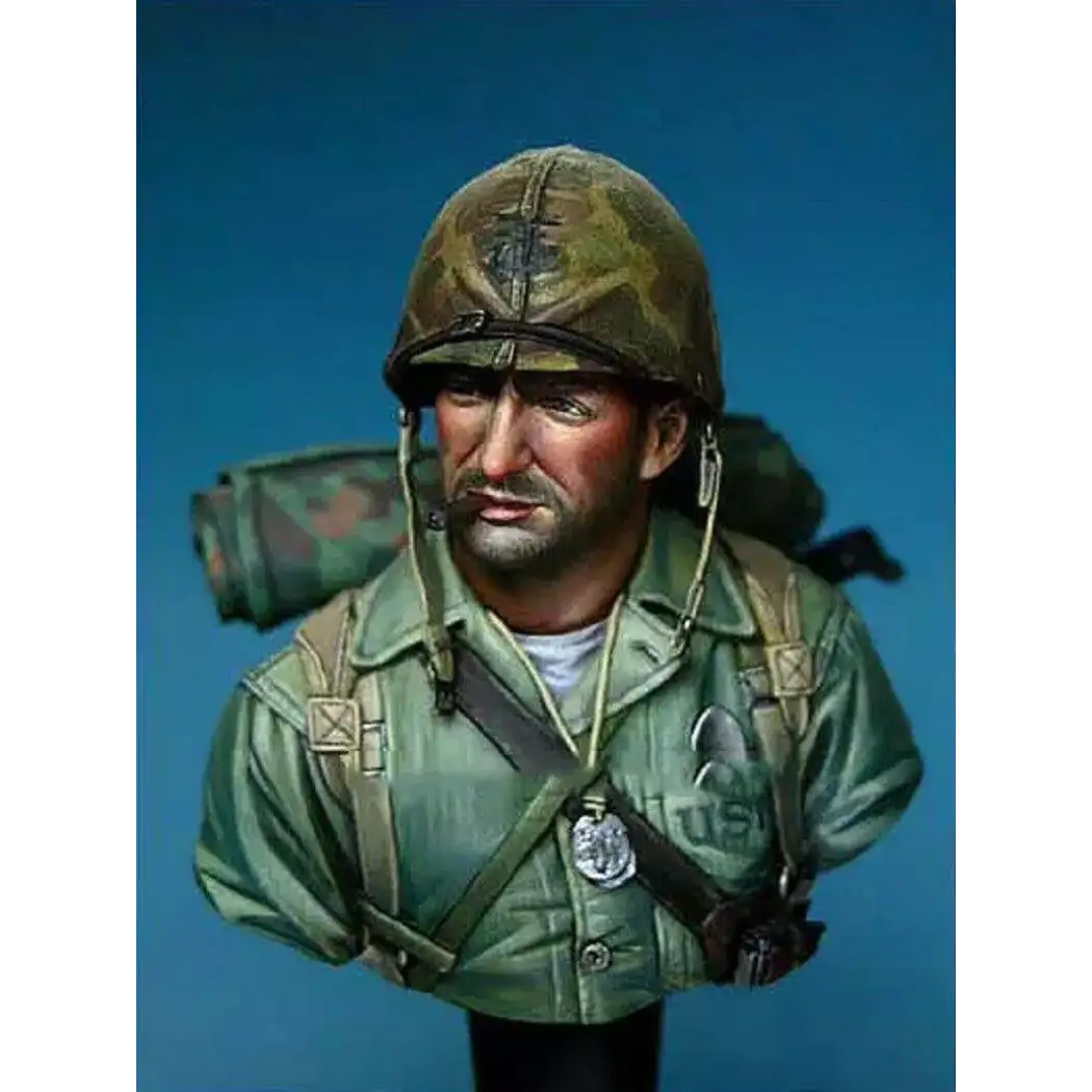 1/10 BUST Resin Model Kit US Soldiers Marine WW2 Unpainted - Model-Fan-Store