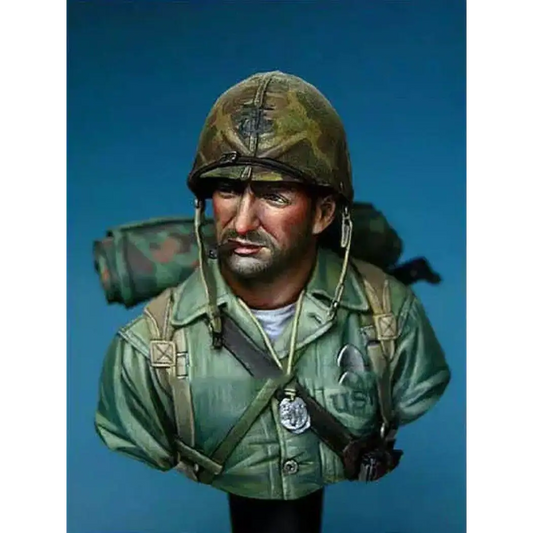 1/10 BUST Resin Model Kit US Soldiers Marine WW2 Unpainted - Model-Fan-Store