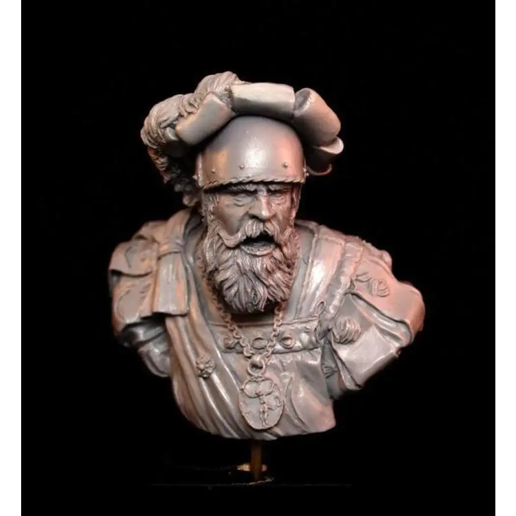 1/10 BUST Resin Model Kit Warrior Medieval German Mercenary Patrician Unpainted - Model-Fan-Store