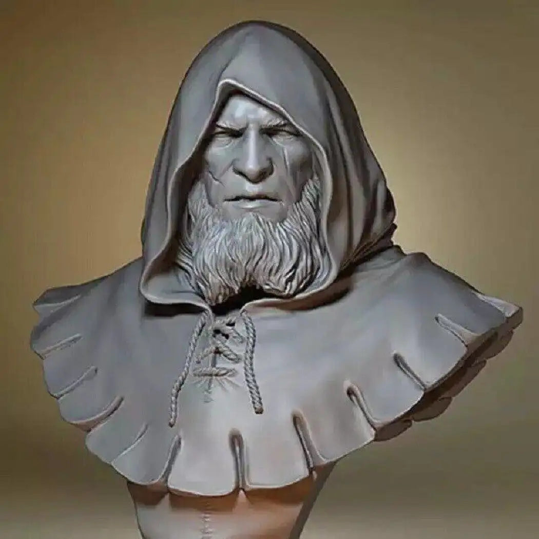 1/10 BUST Resin Model Kit Warrior Medieval Monk Unpainted - Model-Fan-Store