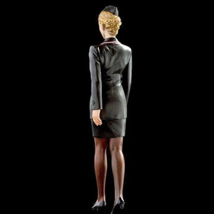 1/20 90mm Resin Model Kit Beautiful Girl Uniform Officer Pilot Unpainted - Model-Fan-Store