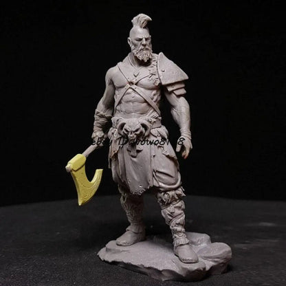 1/24 75mm Resin Model Kit Barbarian Warrior Hagbard Unpainted - Model-Fan-Store