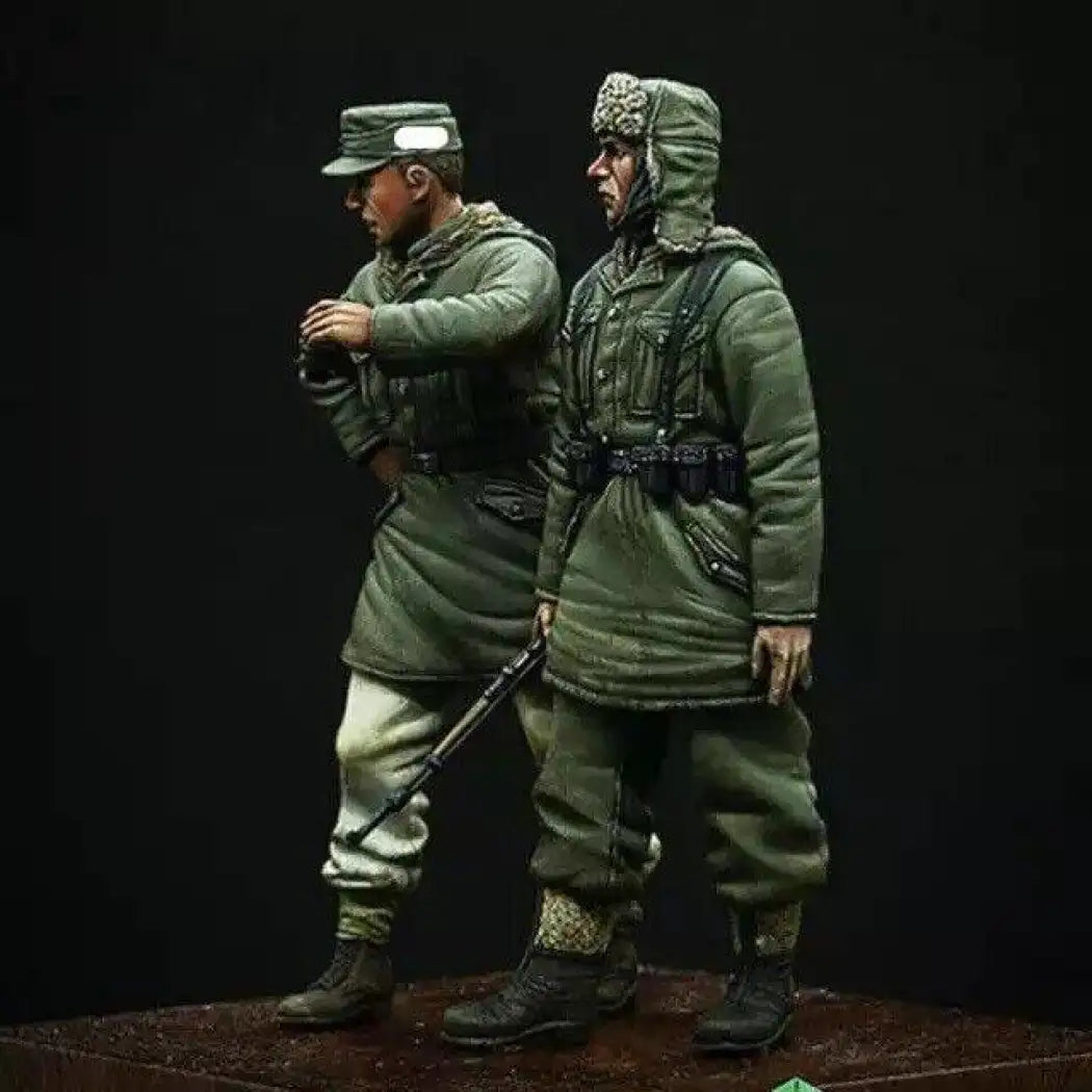 1/35 2pcs Resin Model Kit German Soldiers Grenadier 4 Heads WW2 Unpainted - Model-Fan-Store