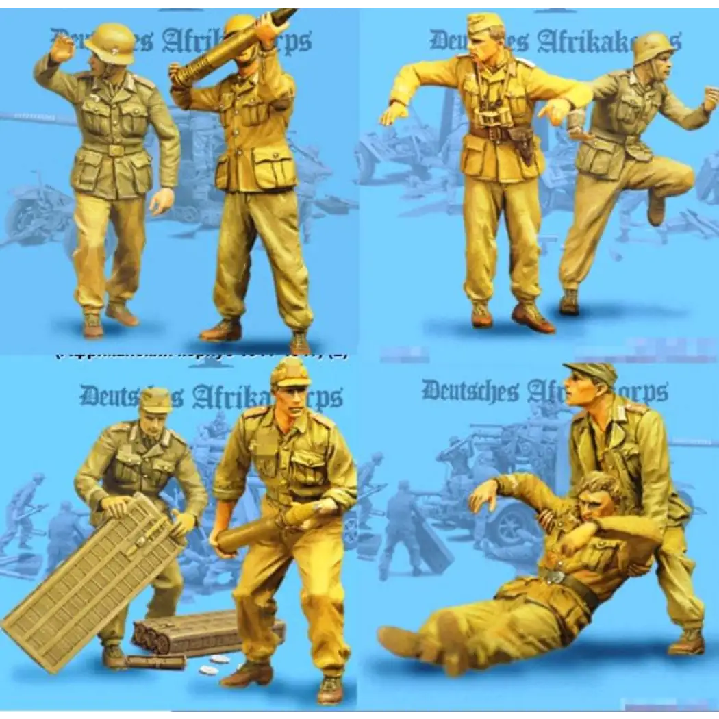 1/35 8pcs Resin Resin Model Kit German Soldiers Tank Crew WW2 Unpainted - Model-Fan-Store