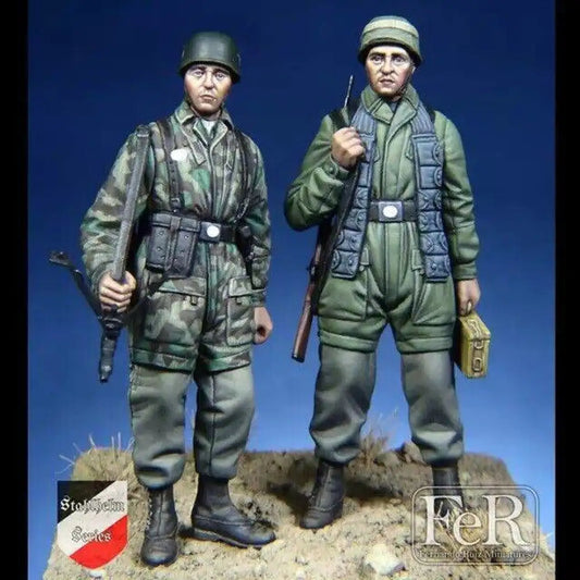 1/35 Resin Model Kit German Soldiers Paratroopers WW2 Unpainted - Model-Fan-Store