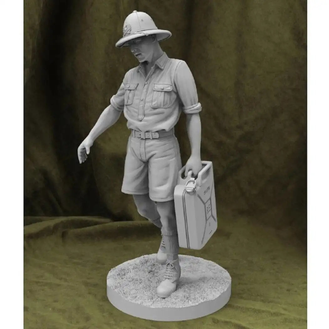 1/35 Resin Model Kit Italian Soldier Refuel Car Africa WW2 Unpainted - Model-Fan-Store