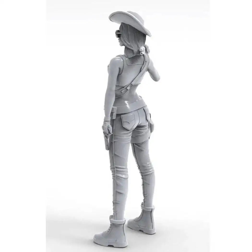 1/35 Resin Model Kit Modern Beautiful Girl Shooter Western Unpainted B1 - Model-Fan-Store