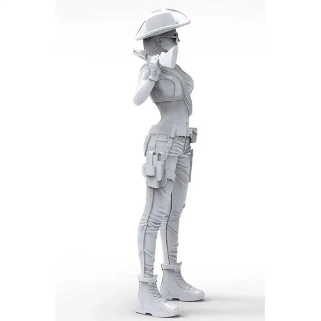 1/35 Resin Model Kit Modern Beautiful Girl Shooter Western Unpainted B1 - Model-Fan-Store