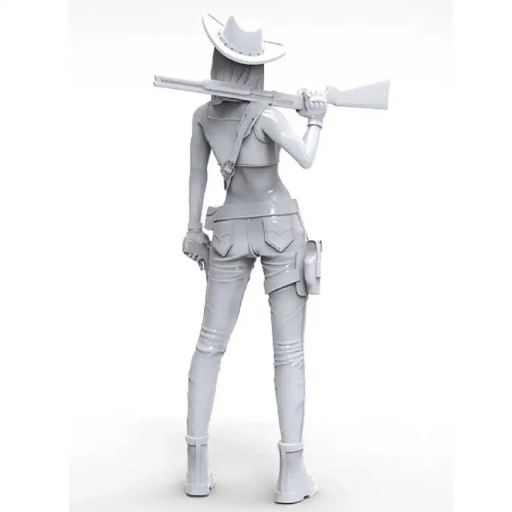 1/35 Resin Model Kit Modern Beautiful Girl Shooter Western Unpainted B1 - Model-Fan-Store