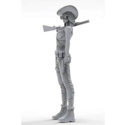 1/35 Resin Model Kit Modern Beautiful Girl Shooter Western Unpainted B1 - Model-Fan-Store