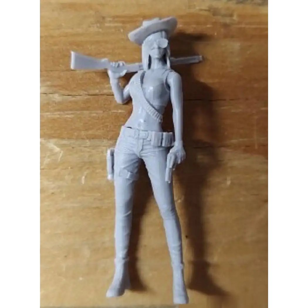 1/35 Resin Model Kit Modern Beautiful Girl Shooter Western Unpainted B1 - Model-Fan-Store