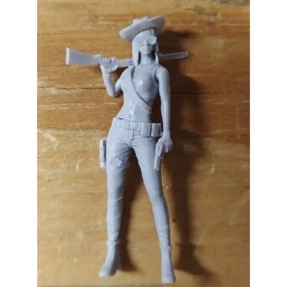 1/35 Resin Model Kit Modern Beautiful Girl Shooter Western Unpainted B1 - Model-Fan-Store