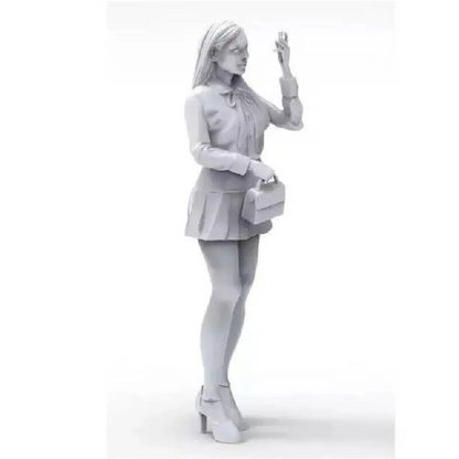 1/35 Resin Model Kit Modern Beautiful Girl Woman Unpainted B1 - Model-Fan-Store