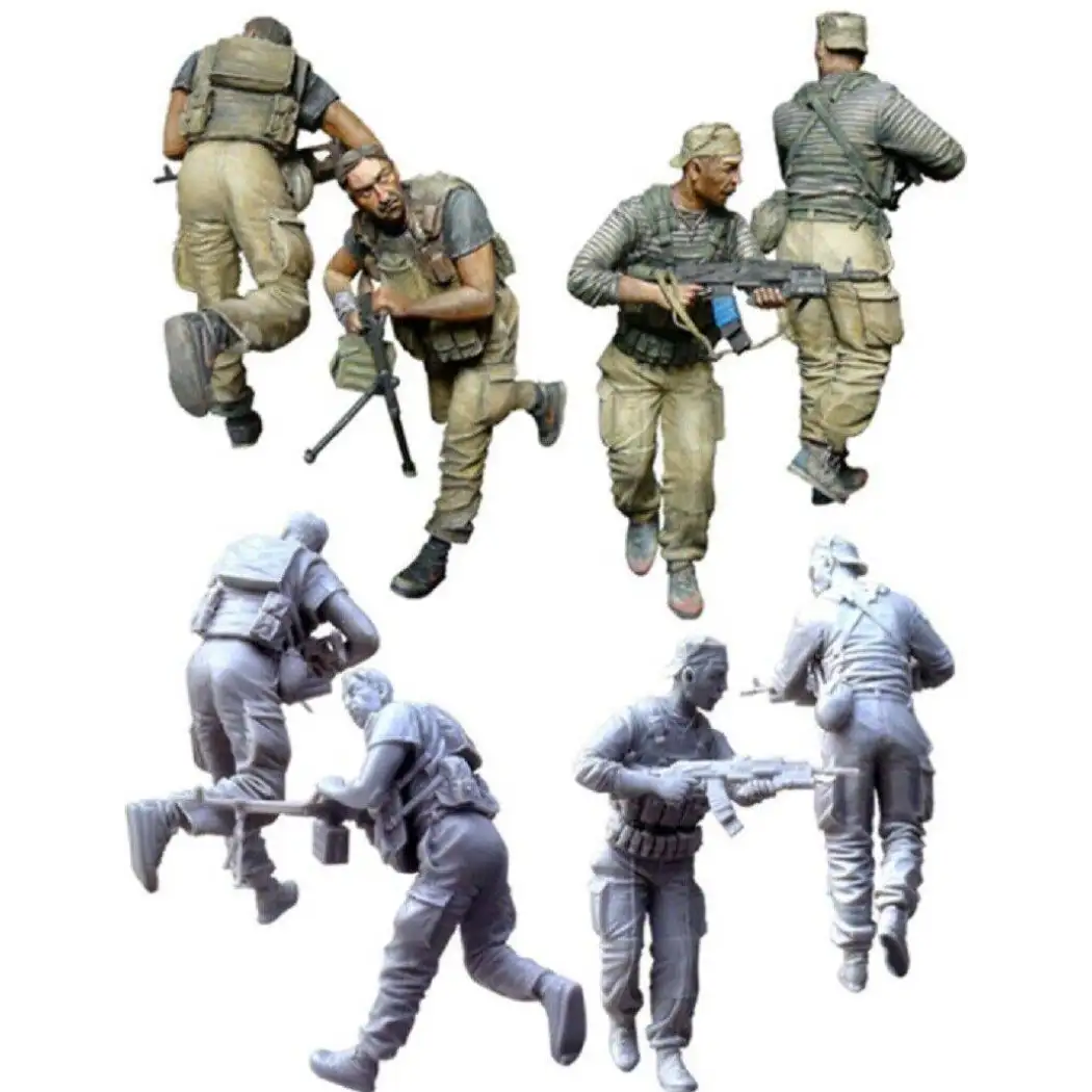 1/35 Resin Model Kit Russian Soldiers Unpainted - Model-Fan-Store