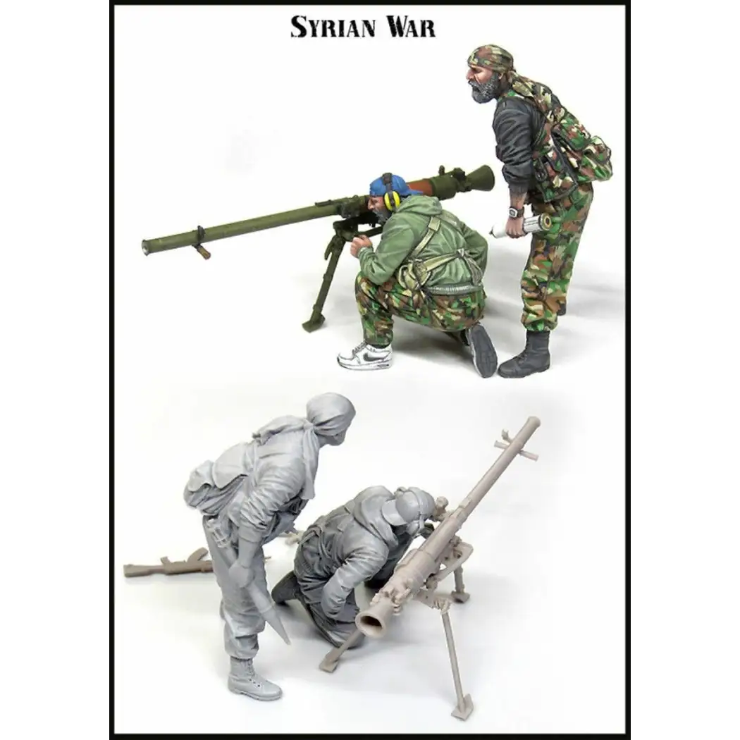 1/35 Resin Model Kit Syrian Wars Soldiers (2 figures) Unpainted - Model-Fan-Store
