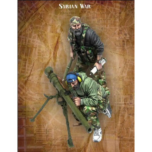 1/35 Resin Model Kit Syrian Wars Soldiers (2 figures) Unpainted - Model-Fan-Store