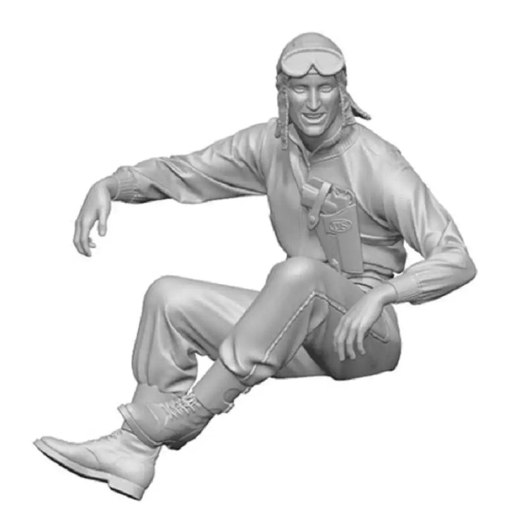 1/35 Resin Model Kit US Jeep Driver and Machine Gunner WW2 Unpainted - Model-Fan-Store