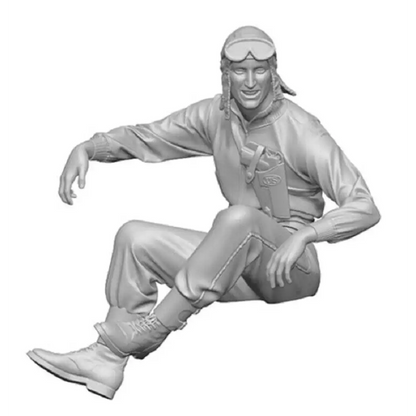 1/35 Resin Model Kit US Jeep Driver and Machine Gunner WW2 Unpainted - Model-Fan-Store