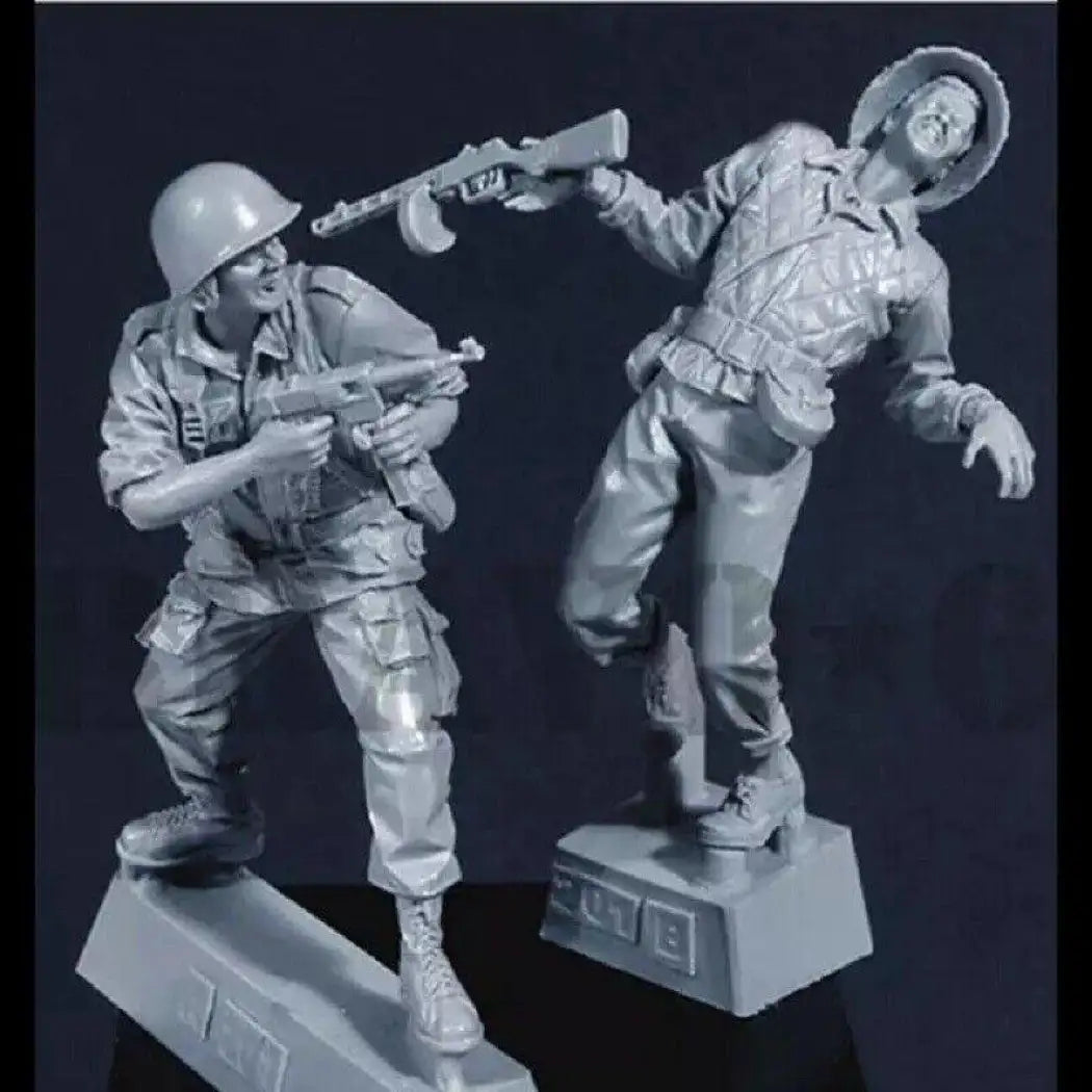 War Models 1/35 2pcs Resin Model Kit Vietnam War Soldiers Unpainted – Model-Fan-Store