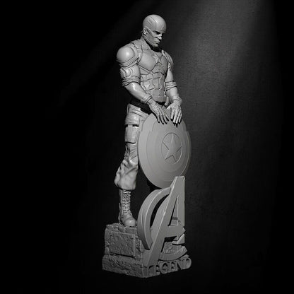 1/8 270mm 3D Print Superhero Model Kit Captain America Unpainted - Model-Fan-Store