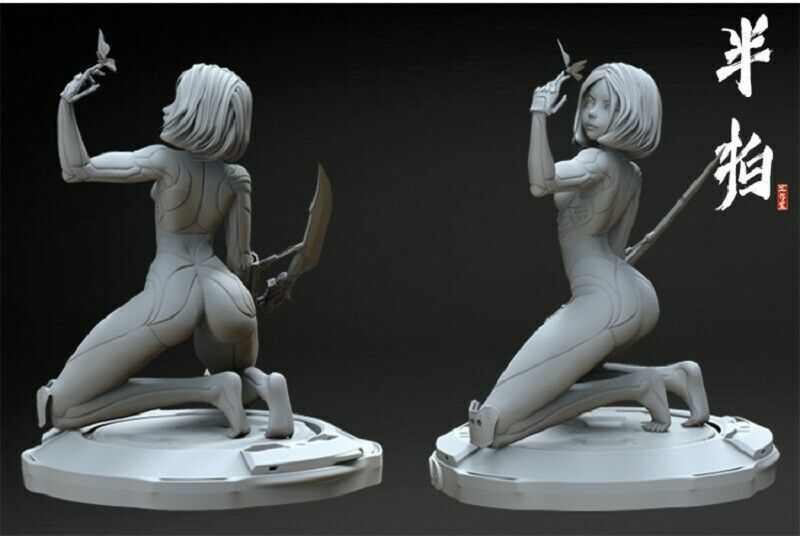 1/4 350mm 3D Print Cyberpunk Model Kit Girl Alita Battle Angel Unpaint - Model-Fan-Store